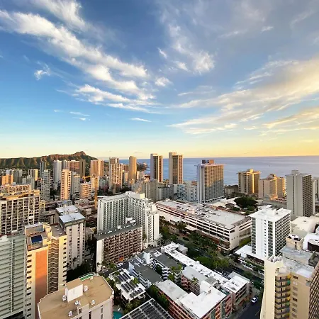 Ocean & Diamond Head View Studio At Waikiki Honolulu Esterno foto